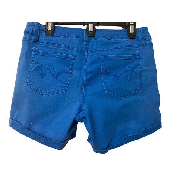 Women’s Signature Studio Blue Chino Stretch Size 12 cuffed Pockets - Picture 4 of 5